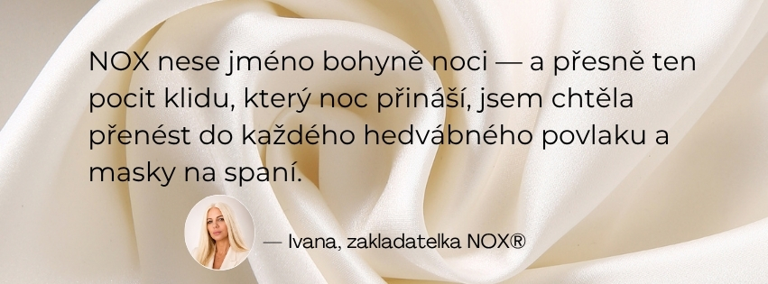Banner- zakladatelka značky hedvábí NOX-3